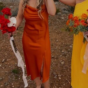 Banana Republic Rust Formal Dress